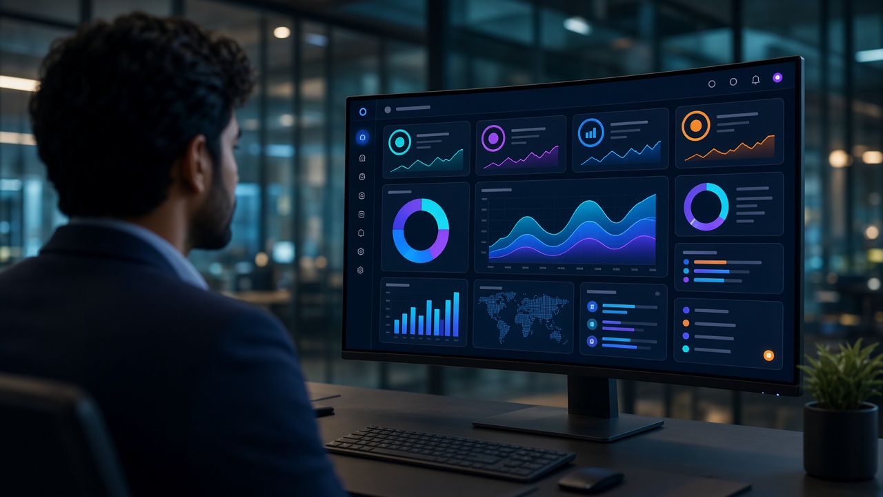 Account panel dashboard with performance metrics